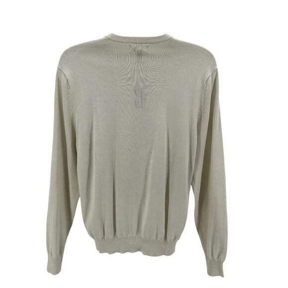 NWT Club Room Silver Birch Ivory Crew Neck Knit Sweater Mens Large - Picture 3 of 7